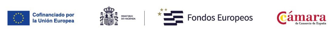 Cofinanciado por la Unión Europea, Fondos Europeos y Cámara de Comercio de España