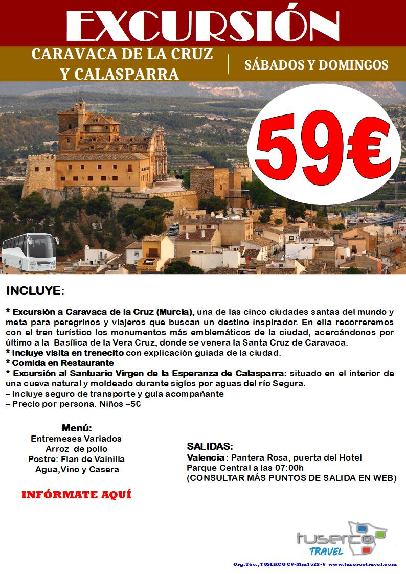 Cartel de Excursión Caravaca de la Cruz y Calasparra