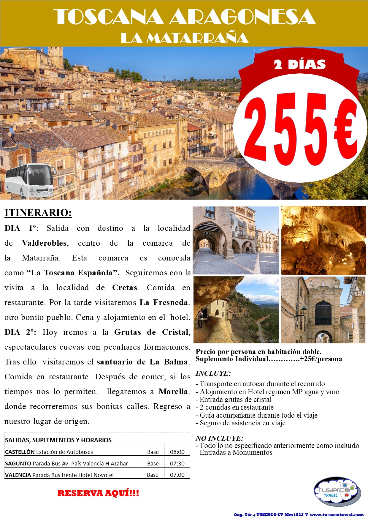 Cartel de La Toscana Aragonesa – Matarraña