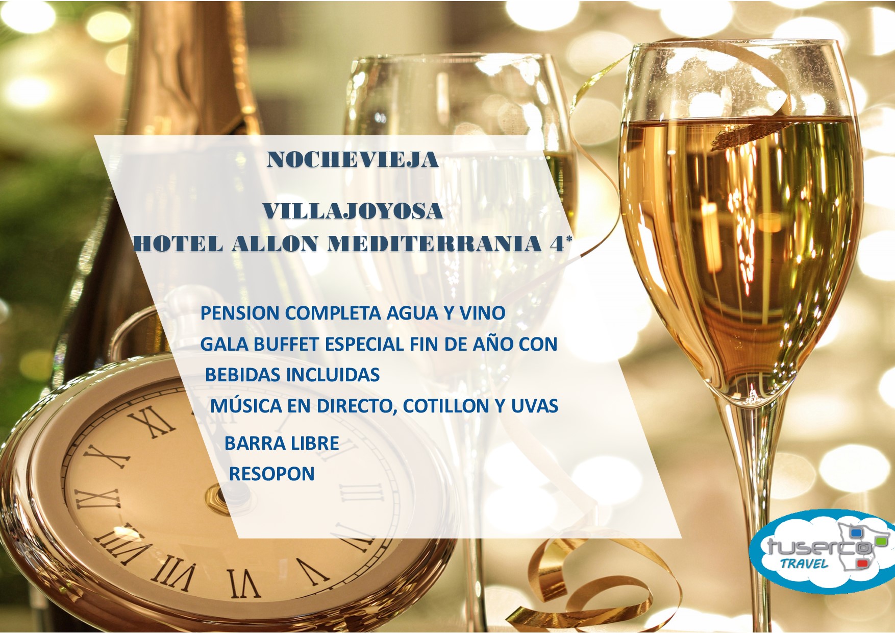 Oferta Nochevieja Villajoyosa Hotel Allon Mediterrània 4*