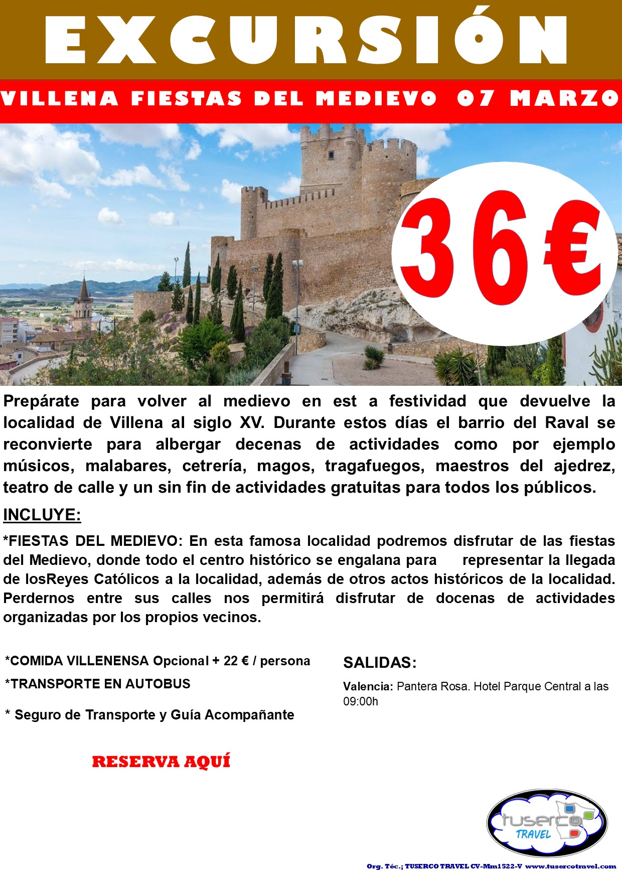 Cartel de Villena Fiestas del Medievo